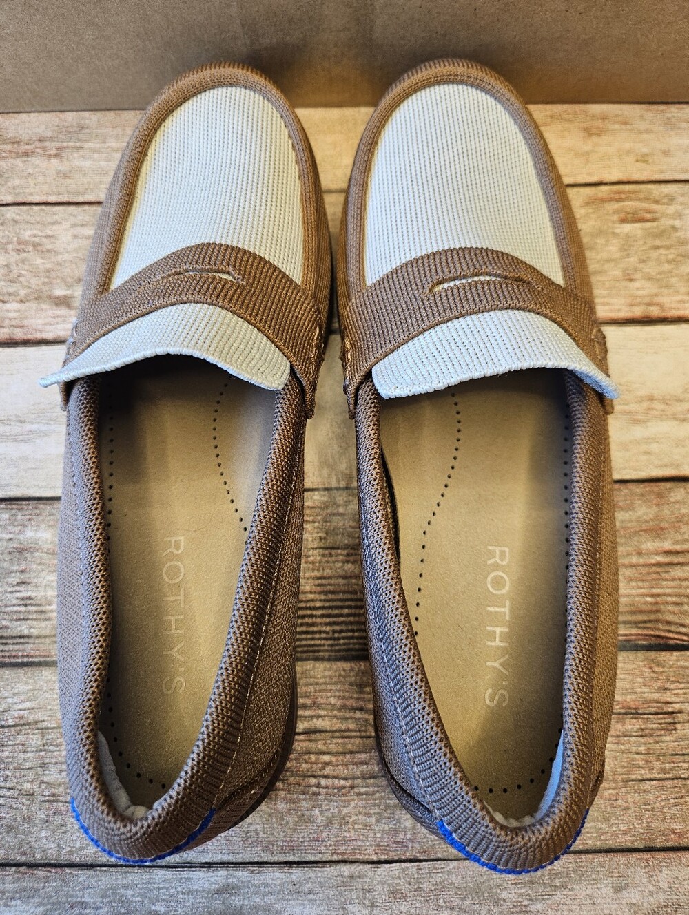 Rothy's The Penny Loafer shoes in the Cortado colorway. - Picture 6 of 9